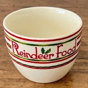 LENOX Festive Reindeer Food Bowl